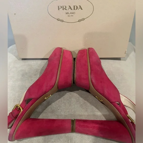 PRADA peep toe heels - Picture 6 of 10